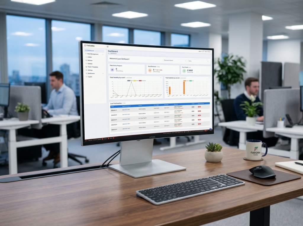 Fatora Invoicing Platform Analytics Dashboard Layout